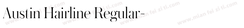Austin Hairline Regular字体转换
